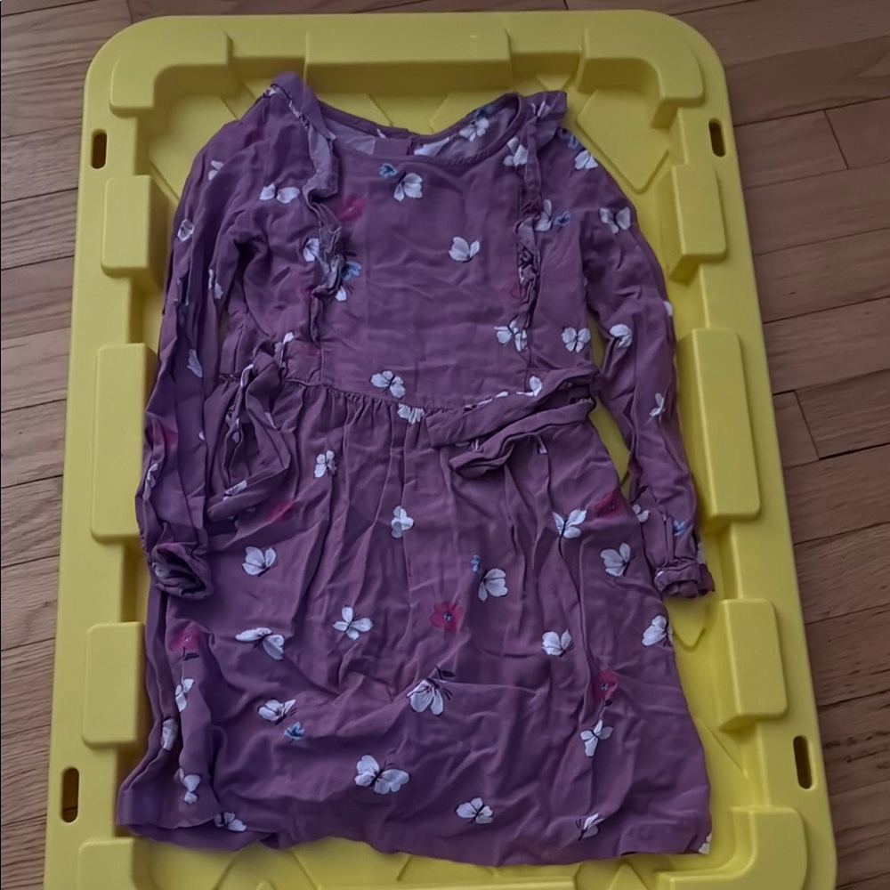Floral Purple Kids Dress